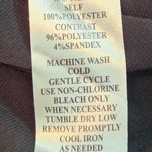 Connected Apparel Black w/Bronze/Floral Chiffon Overlay Dress, Size 24W - Picture 6 of 13